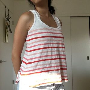 Candy striped tank top